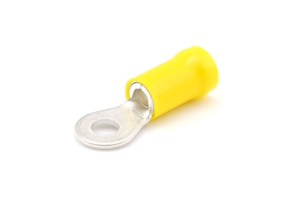 Quetschverb. 4.0 - 6.0 mm², M4 gelb, DIN/ISO 46237