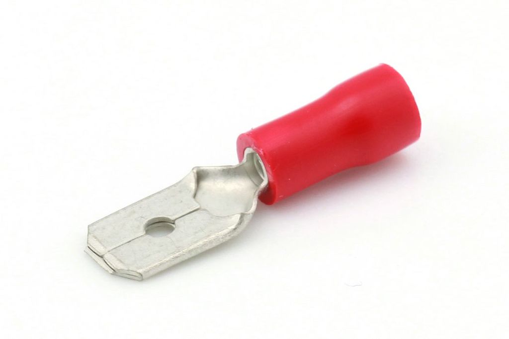 Cosses isolés 0.5 - 1.0 6.3mm rouge