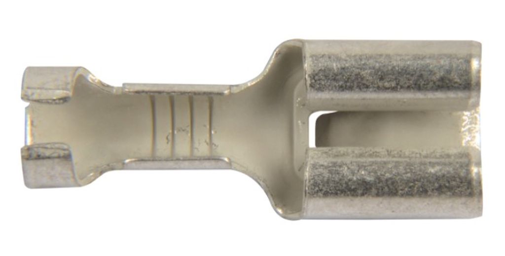 Cosses femelles plates non isolées 1.5 - 2.5 mm², 6.3 x 0.8 mm
