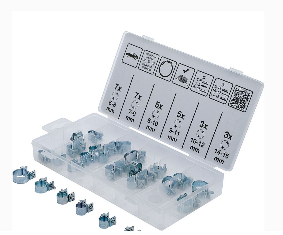 Brides de tuyaux - set de 30 pièces