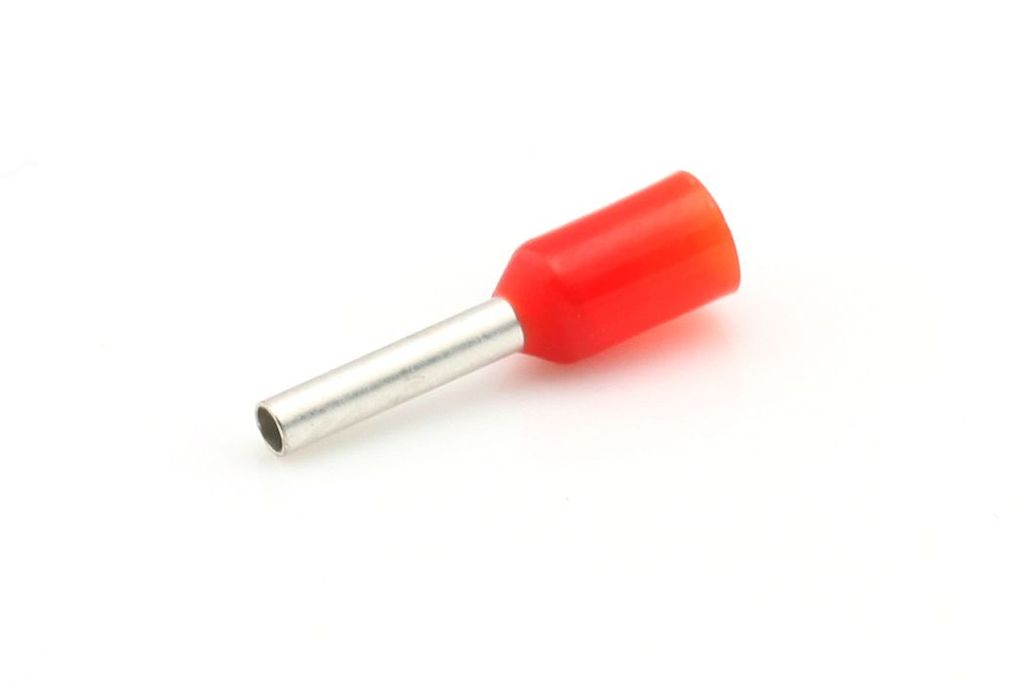 Ader-Endhülsen isoliert 1.0mm²  rot