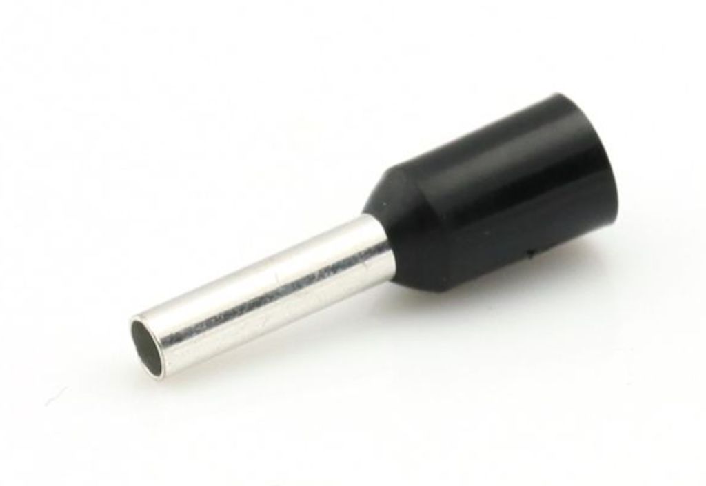 Embouts de fils isolés 1.5mm² noir, DIN - 46228