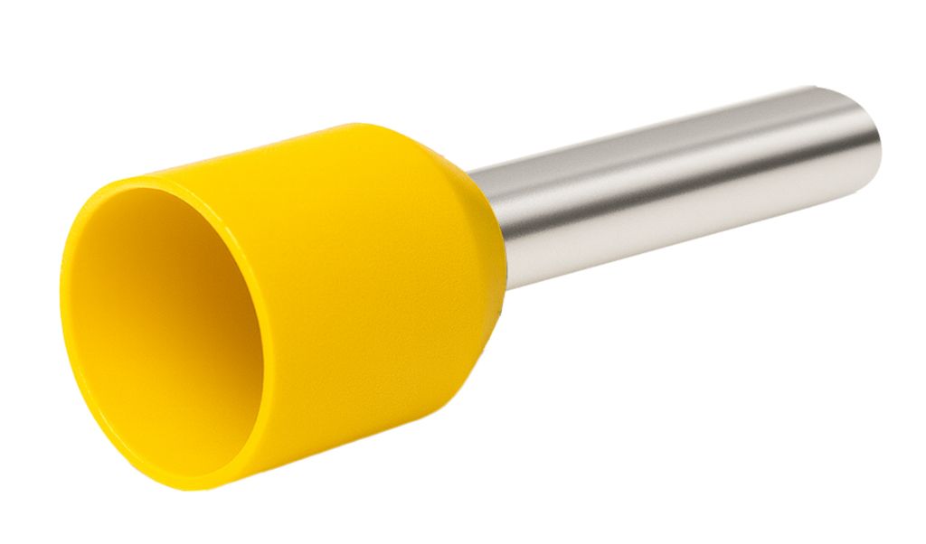 Embouts de fils isolés 6.0mm² jaune, DIN- 46228