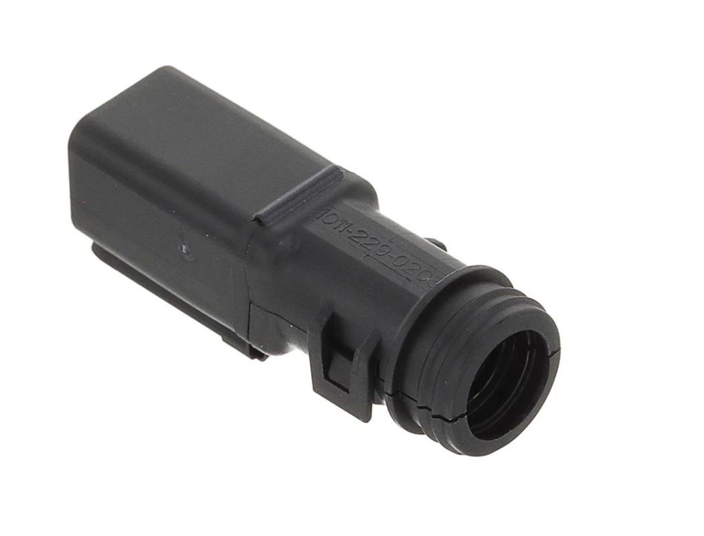 Adaptateur Deutsch pour tube ondulé DT 180°, 2 pôles (DTB2P180)