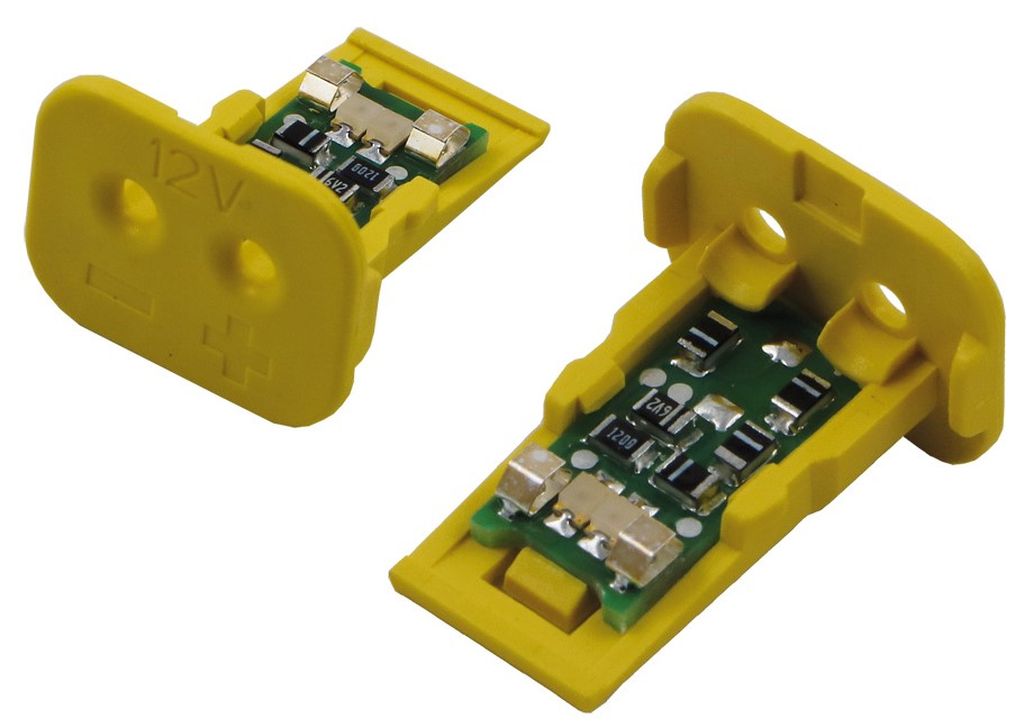 Cale avec LED 12V pour connecteur mâle Deutsch 2 pôles 17416000