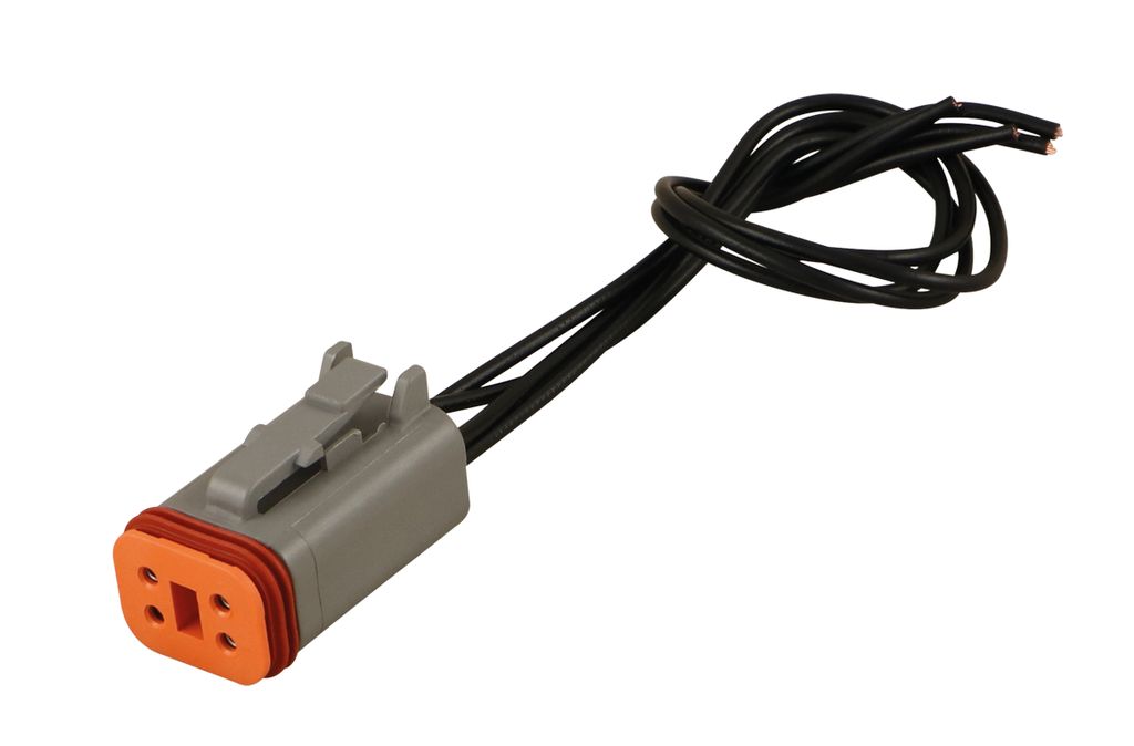 [17508000] Deutschstecker 4-pol  (DT06-4S) mit Kabel 0.3m, IP68
