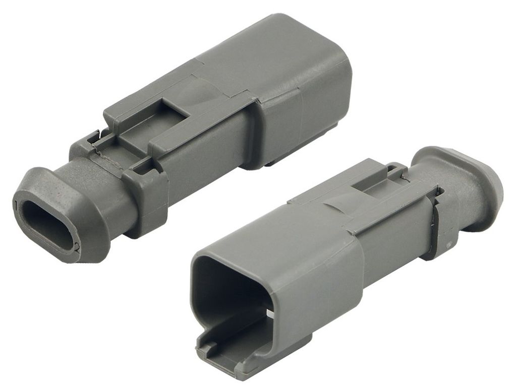 Deutschdose 2-pol. mit Adapter (DT04-2P-E008) IP68