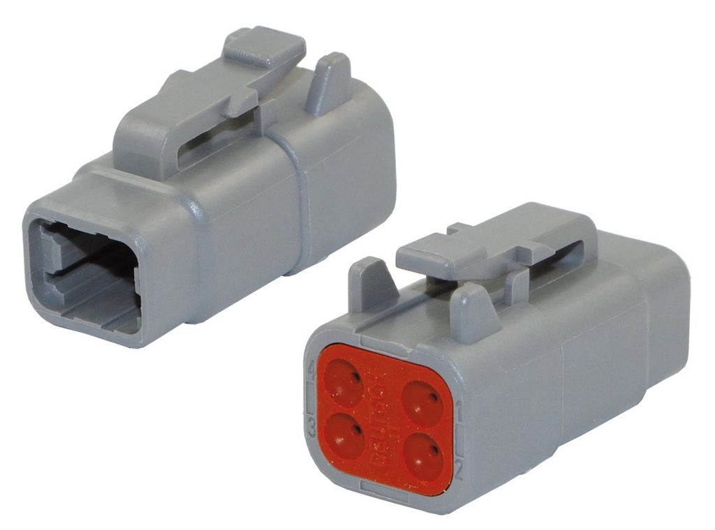 Connecteur allemand à 4 pôles ( DTM06-4S ) sans broche ! IP68