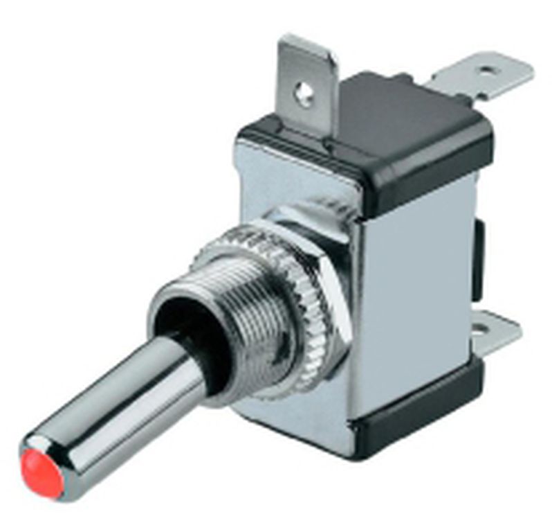 [E894] Interrupteur à bascule 12 V - ON/OFF - LED rouge