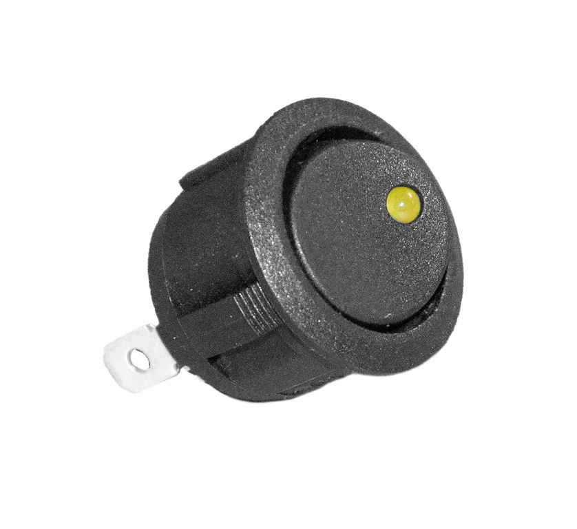 [E132G] Wippschalter LED, 4,  Ein - Aus, grün, 12V/20A