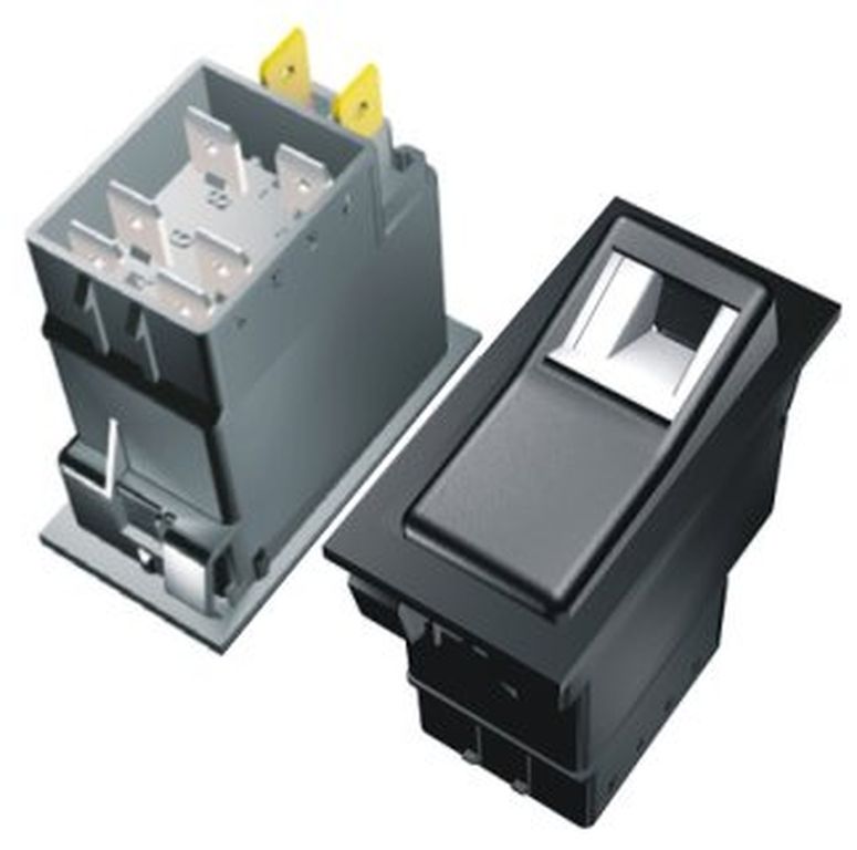 [444053] Commutateur éclairage découverte+fonction  1-0-2  / 12V