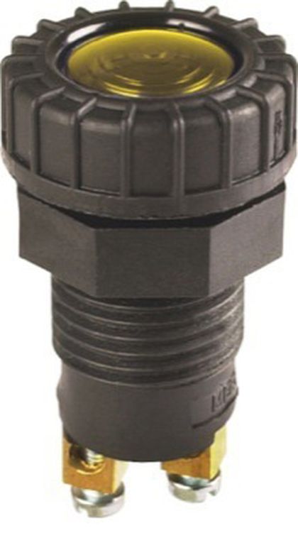 Lampe témoin jaune 12/24V