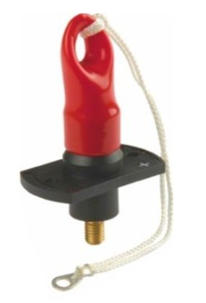 Fremdstartpunkt (1)  250A, m. Abdeckkappe rot 12V