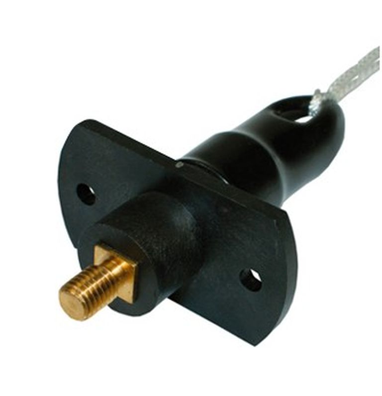 [52.289.010] Point de départ étranger avec capuchon noir 250A, 12V