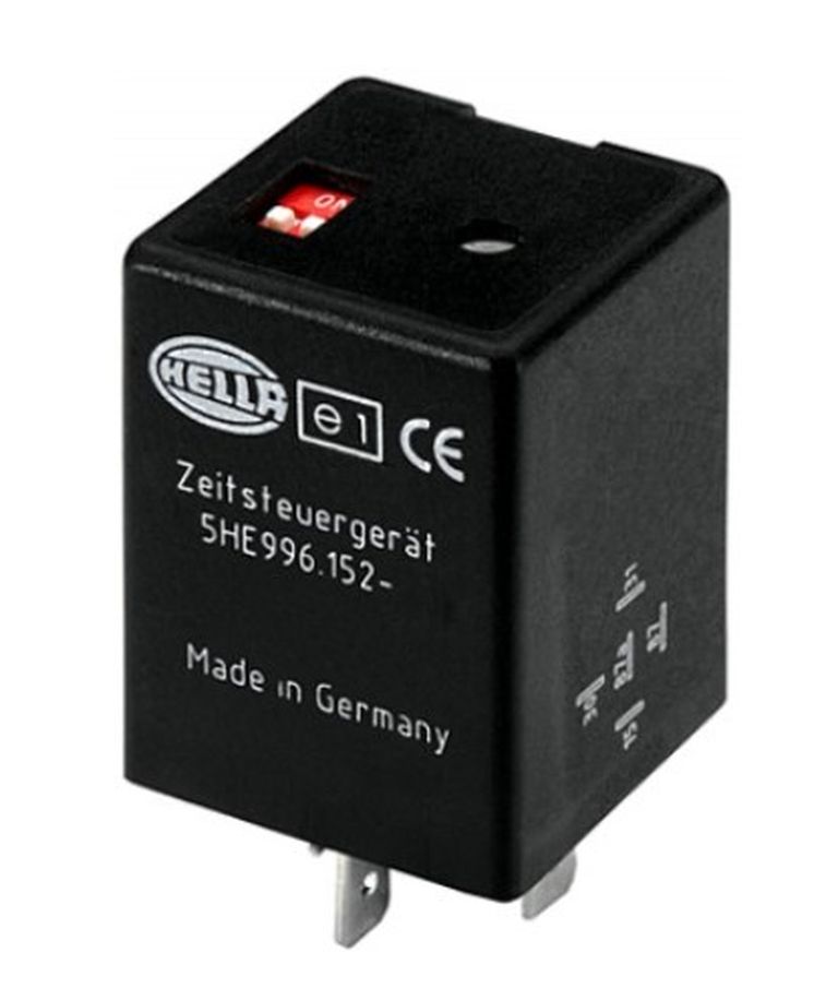[5HE.996.152.131] Relais temporisé Hella (131), 12V , inverseur/repos