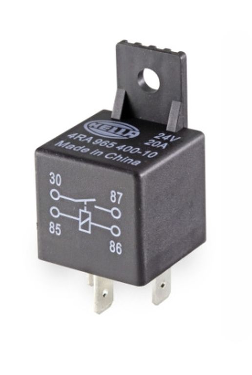 Mini, relais à fermeture Hella, 24V / 20A