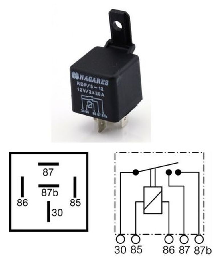 [75.615.217] Mini, Schliesser Relais 217, 24V / 2x10A