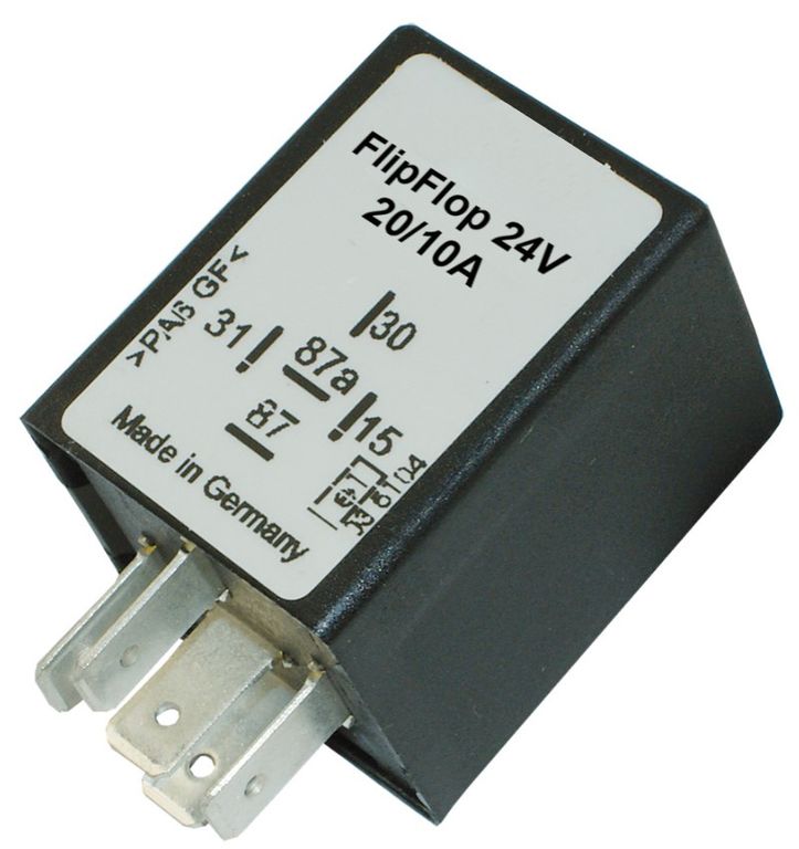 [75615422] Flip-Flop Schritt-Relais 20/10 Ampere, 24V