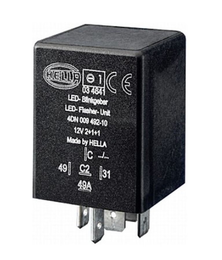 [4DN.009.492.101] Blinkautomat Hella (4) 12V /  2+1+1 Watt