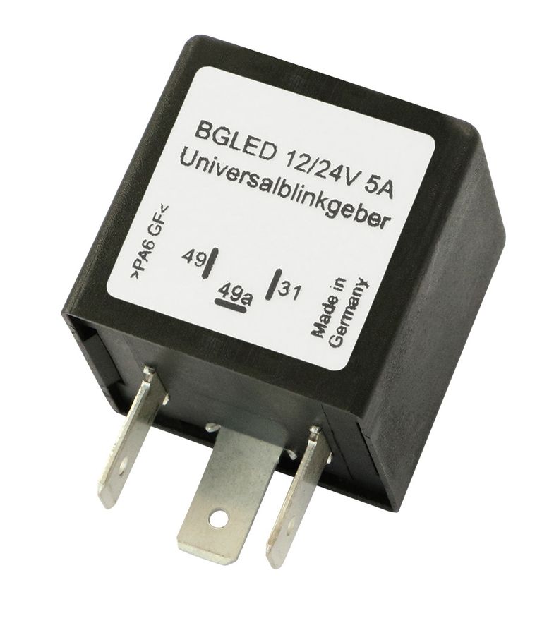 [BGLED1224] Centrale clignotante LED (12) électronique 12/24V / 12V- 50 watts