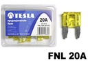 Flachstecksicherung Mini mit LED - Anzeige, gelb, 20A