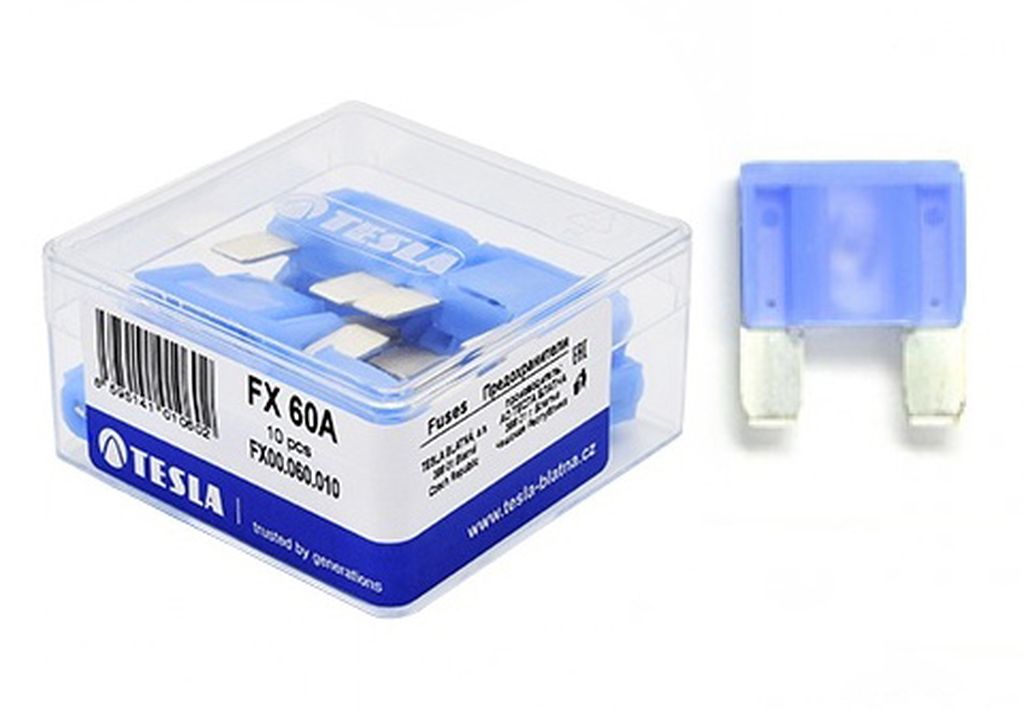 Flachstecksicherung Maxi, 060, blau, 60A, bis 32V