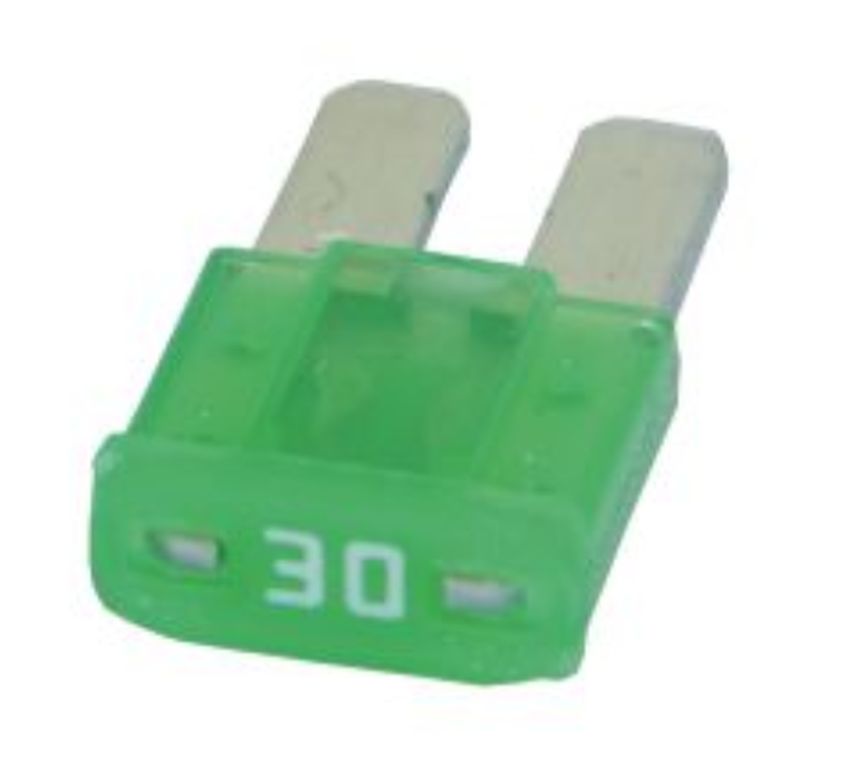 Flachstecksicherung Micro 2, grün, 30A bis 32V