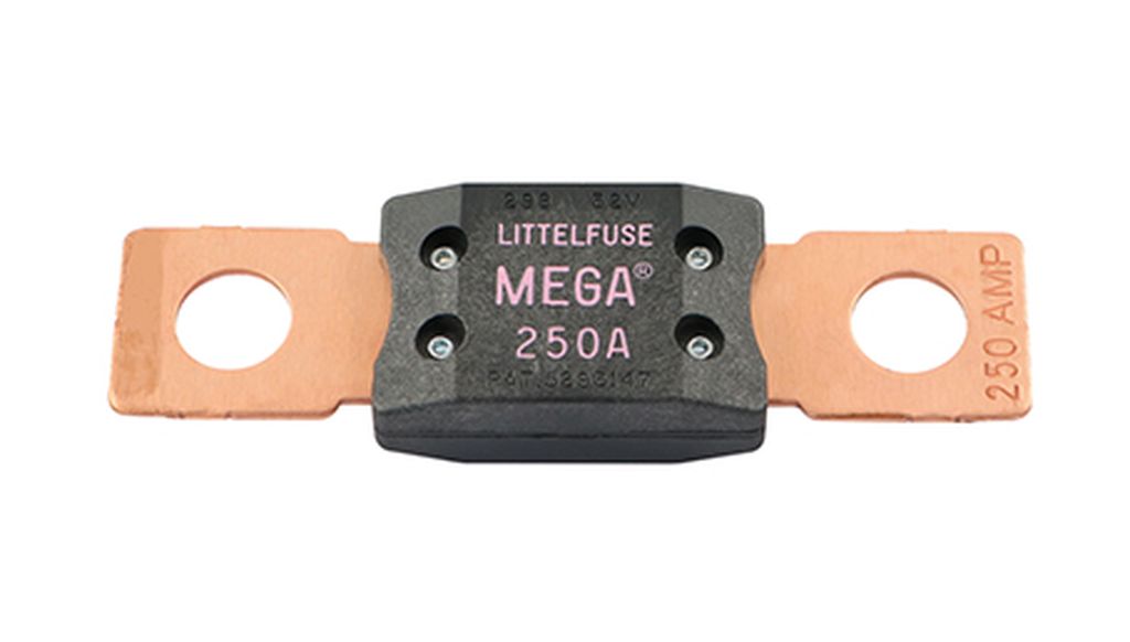Fusible Mega, noir, 250A max. 32V