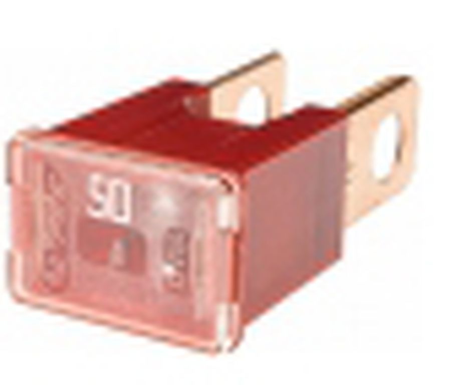 Sicherung PAL-Straight Male, rot, 50A, bis 32V