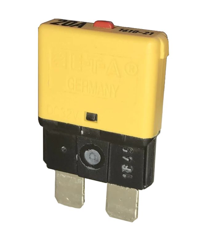 Sicherungsautomat (6) gelb  20A (ETA)  bis 32V