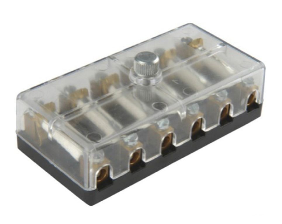 [50.300.626] Boîte pour fusibles 6 pôles transparent visser