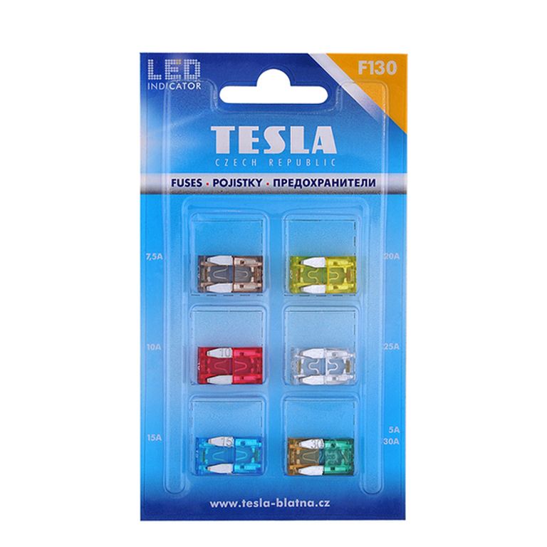 [20.115.025] Flachstecksicherungs Set (5) MINI GLOW LED