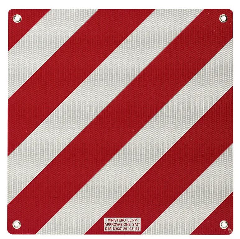 [24.064.000] Warntafel 500 x 500mm, rot/weiss, Aluminium 1mm