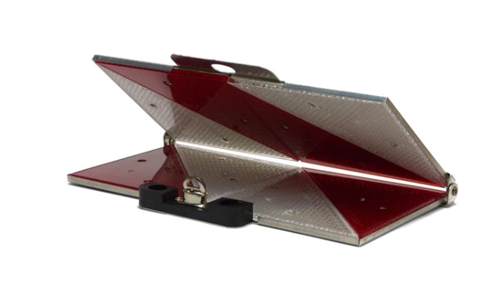 [250180V] Panneau d'avertissement de stationnement 285 x 285 mm, pliable pour l'avant
