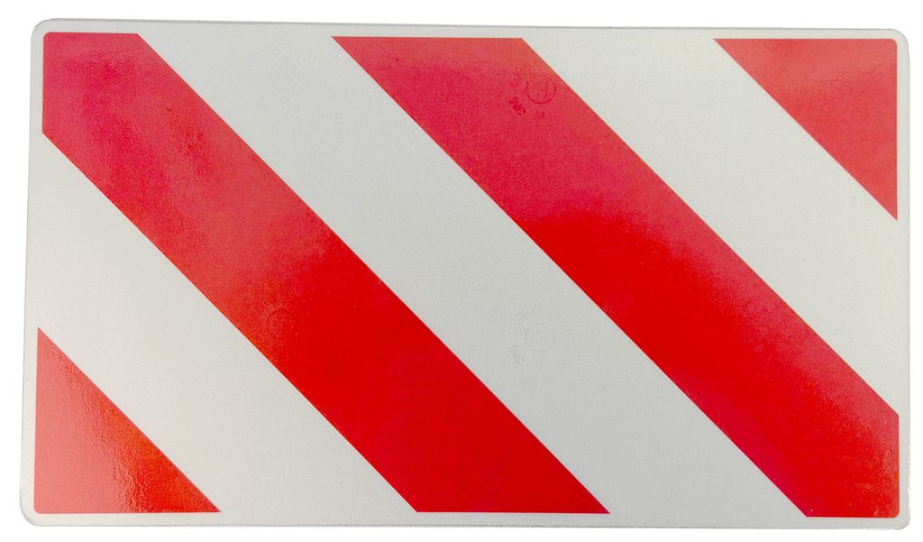 [250311R] Warntafel 350 x 200mm, rot/weiss, beidseitig bedruckt