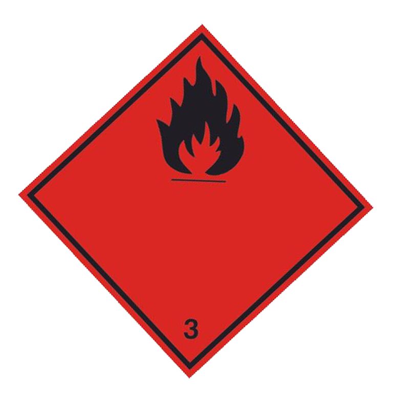 [41.310] Flammenschild Nr. 3 selbstklebend