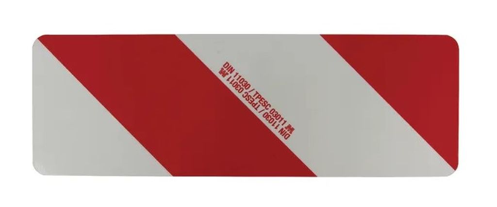 [50.376.71] Panneau d'avertissement 423 x 141mm des deux côtés rouge/blanc