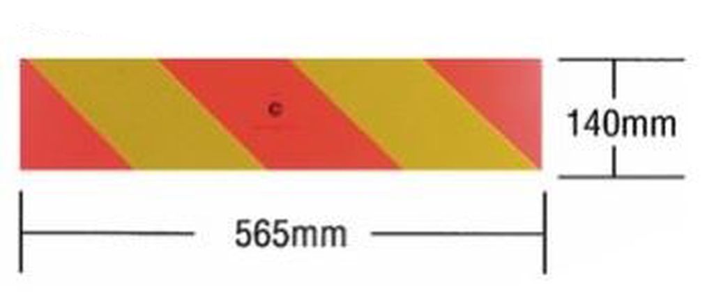 [600.282.F] Folie paire autocollant  pour véhicule  565 x 132 mm