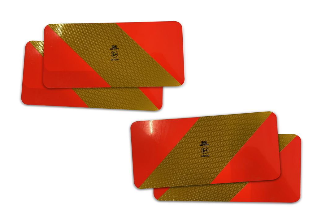 [600.283.1] ECE 70-01 panneau Alu set pour véhicul  283 x 132mm
