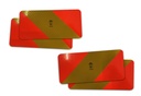 ECE 70-01 panneau Alu set pour véhicul  283 x 132mm