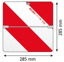 Park-Warntafel 285 x 285mm, klappbar für Hinten