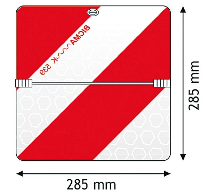 [PW.181H] Planchete signalisation parqué direction gauche