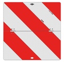 Park-Warntafel 423 x 423mm, klappbar rechts
