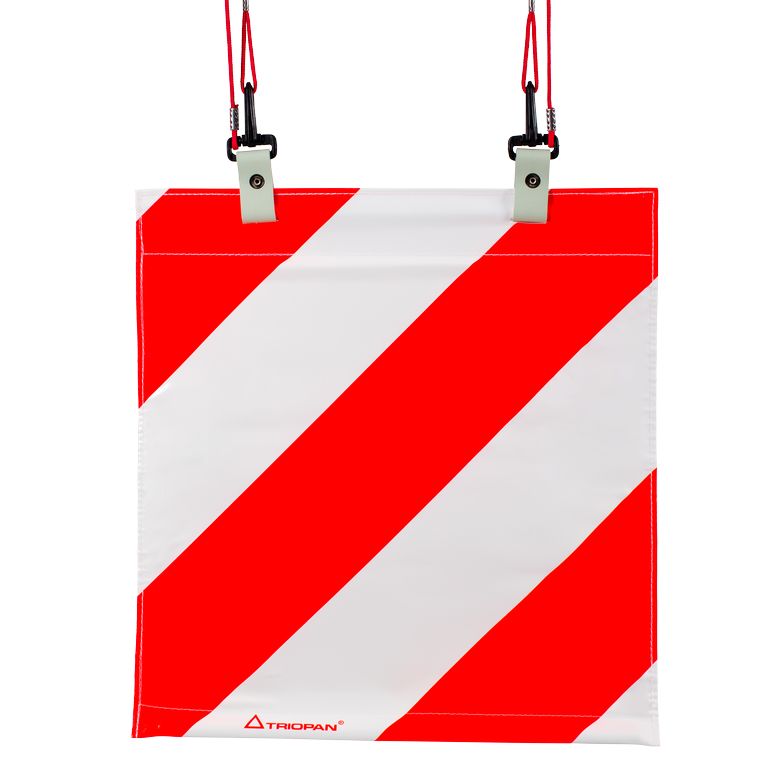 [021000420] Warnsignal Fanion rot/weiss 400 x 400mm