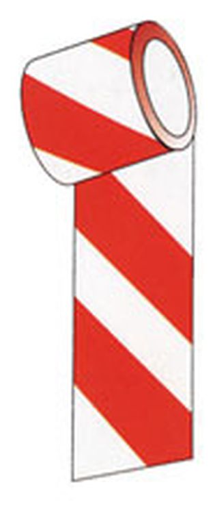 Reflektierklebeband rot/weiss, Preis per Meter