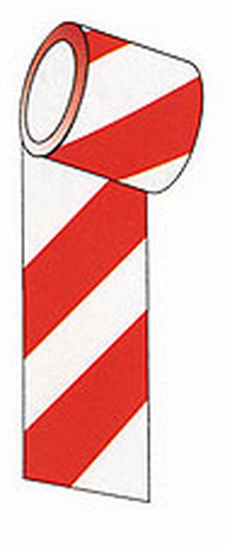 Reflektierklebeband rot/weiss, Preis per Meter