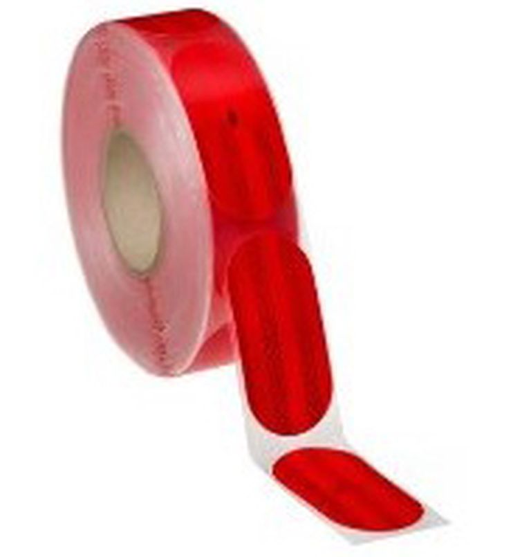 Ruban adhésif de marquage rouge 50mm x 50m, 3M