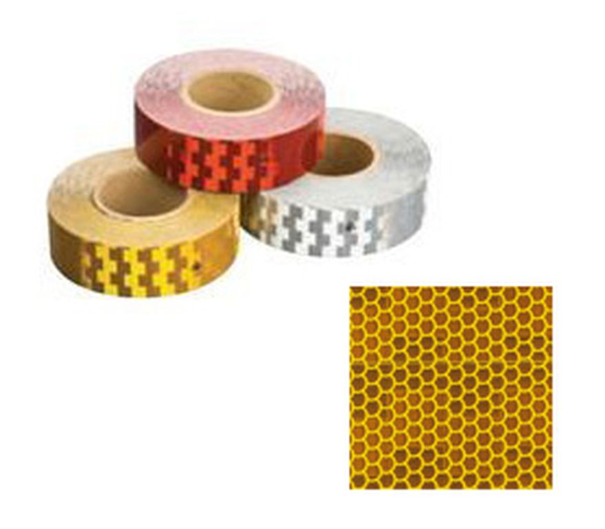 [D12713] Marquage camion Avery 50mm x 50m jaune, 1 rouleau