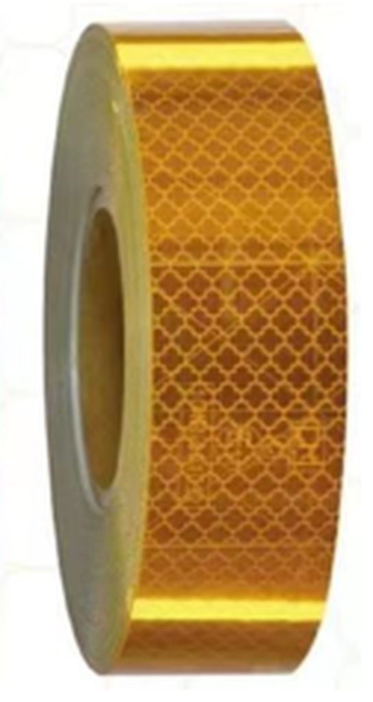Ruban de marquage jaune, 50mm x 50m 1 rouleau, ECE 104