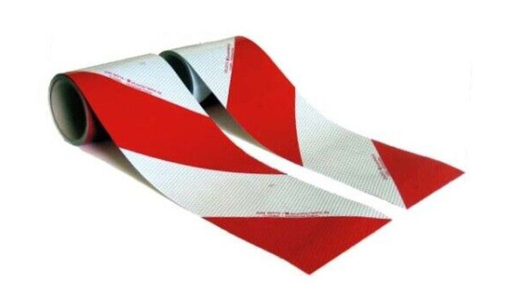 [DR993410015] Ruban adhésif réfléchissant 3M, Reflex rouge/blanc,141mm x 9m